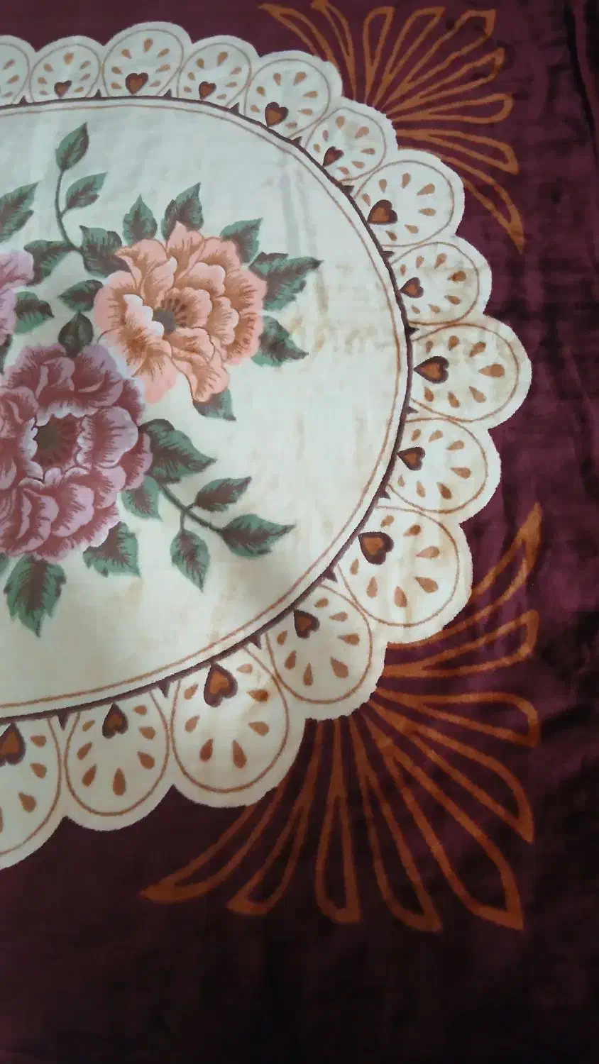 یک جفت پتو گل بافت|سرویس روتختی|ساوه, |دیوار