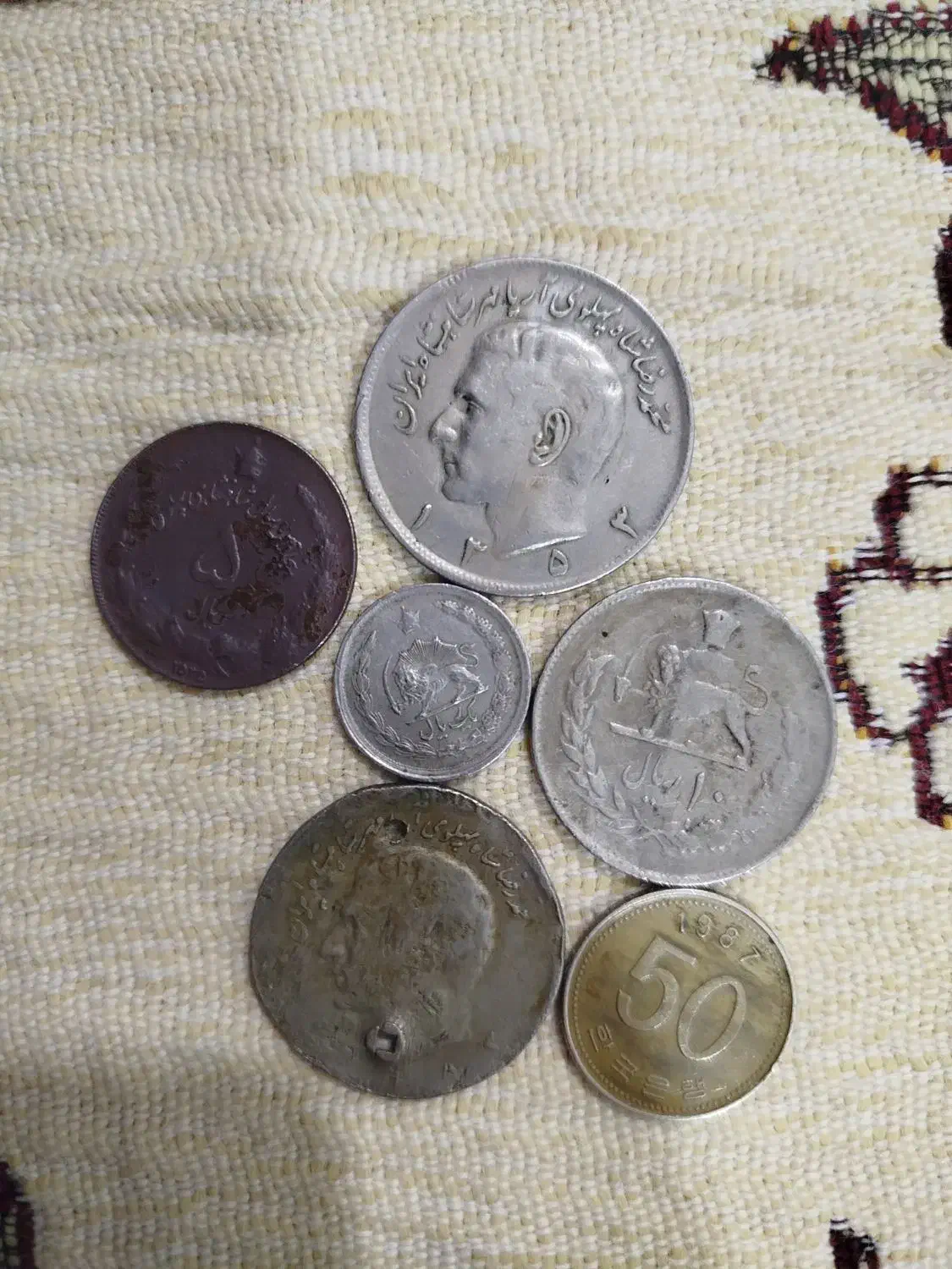 سکه قدیمی شاهنشاهی|کلکسیون سکه، تمبر، اسکناس|بروجرد, |دیوار