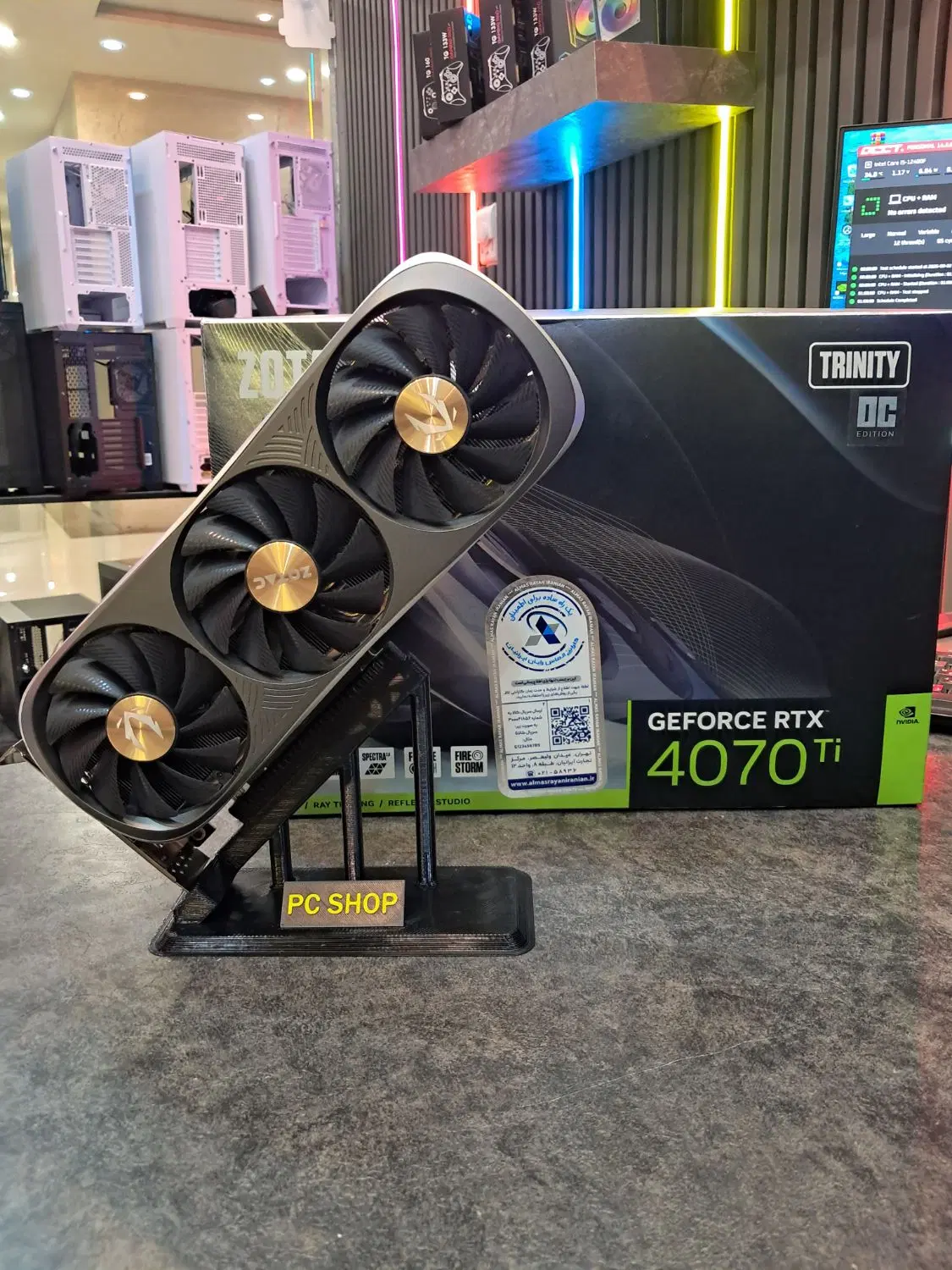 RTX 4070TI 12GB ZOTAC|قطعات و لوازم جانبی رایانه|مشهد, کوه سنگی|دیوار