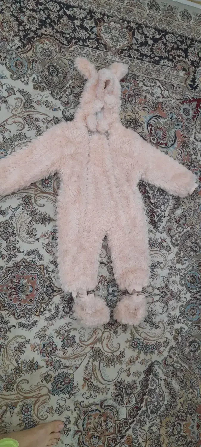 کاپشن سرهمی خزدار  نو . دخترانه|کفش و لباس بچه|مشهد, هدایت|دیوار