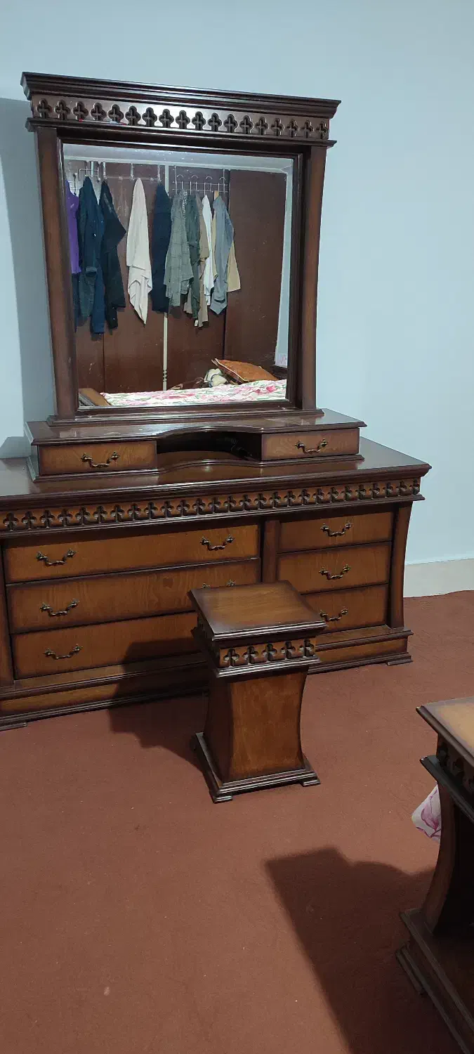 سرویس خواب چوب|تخت و سرویس خواب|یزد, |دیوار