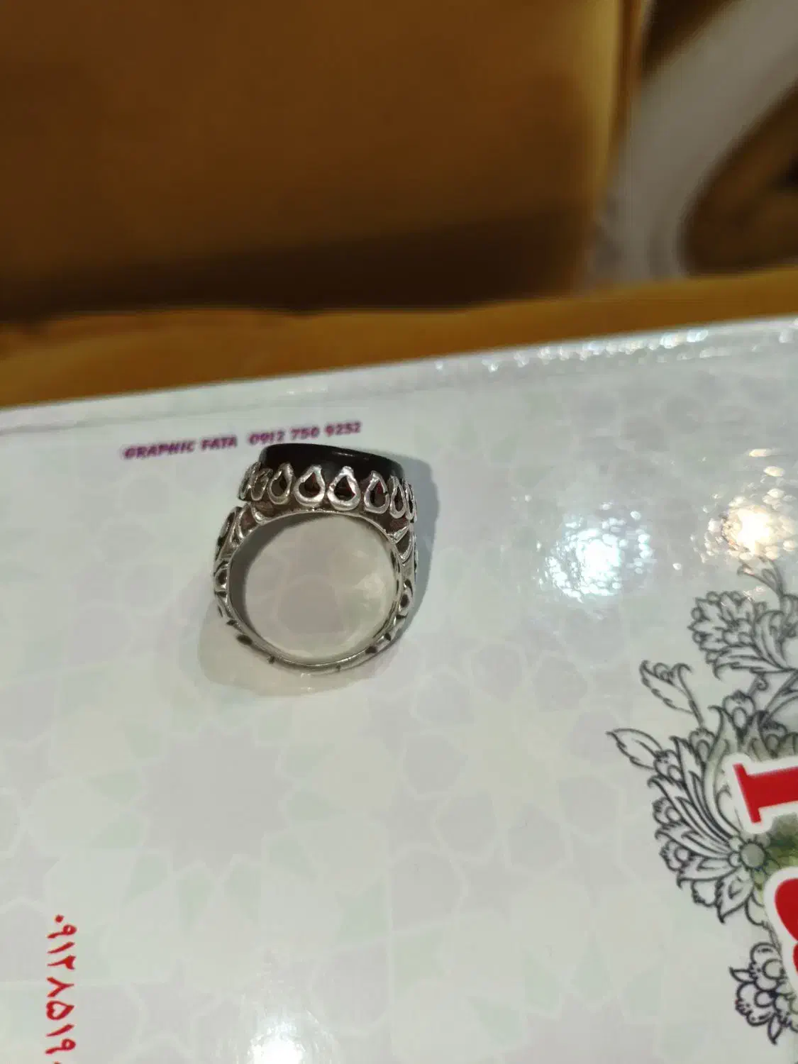 انگشتر عقیق عنابی|جواهرات|یزد, |دیوار