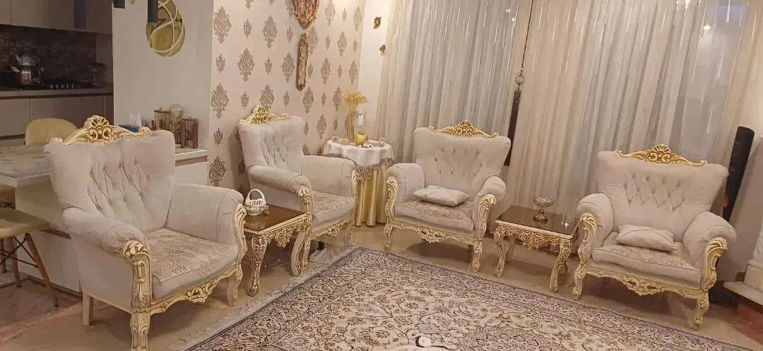 مبل استیل ۷ نفره|مبلمان خانگی و میز عسلی|تهران, اختیاریه|دیوار