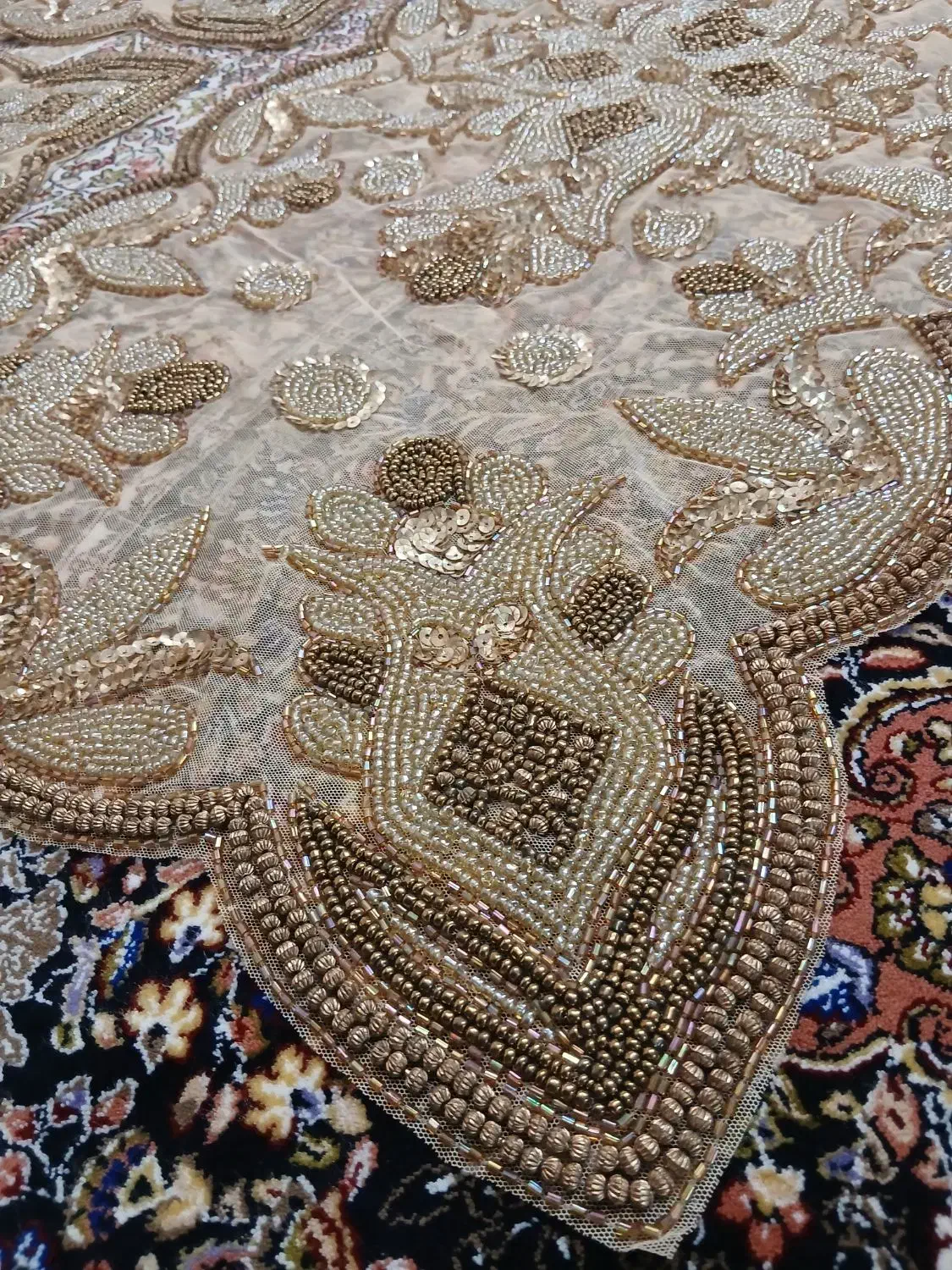 رومیزی کارشده شیک|پرده، رانر، رومیزی|تهران, والفجر (افسریه)|دیوار