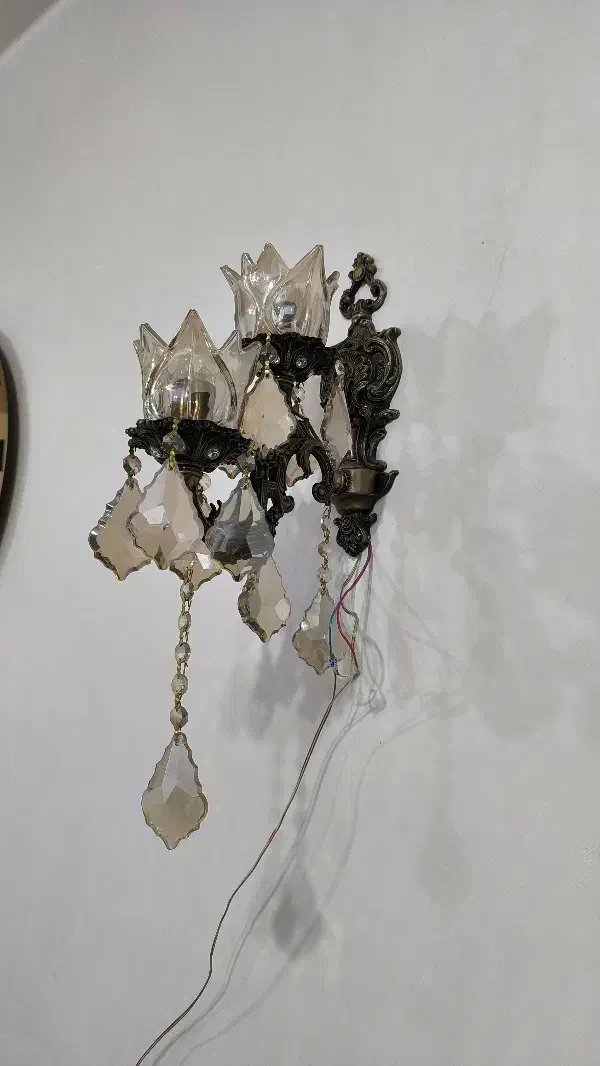 دو عدد لوستر دیواری نو|لوستر و چراغ آویز|دزفول, |دیوار