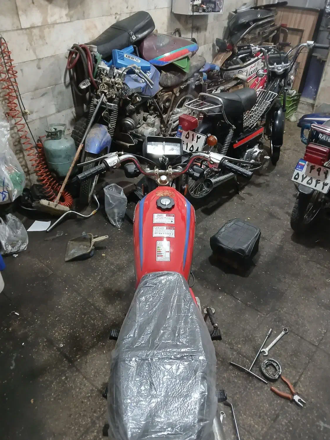 موتور هندا مزایده قدیم ملی شکاری|موتورسیکلت|ملایر, |دیوار