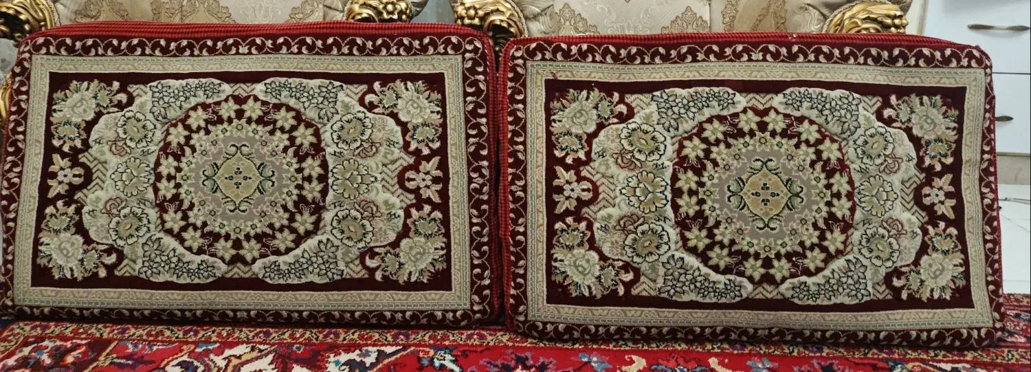 پشتی فرش ماشینی زرشکی|پشتی|تبریز, |دیوار