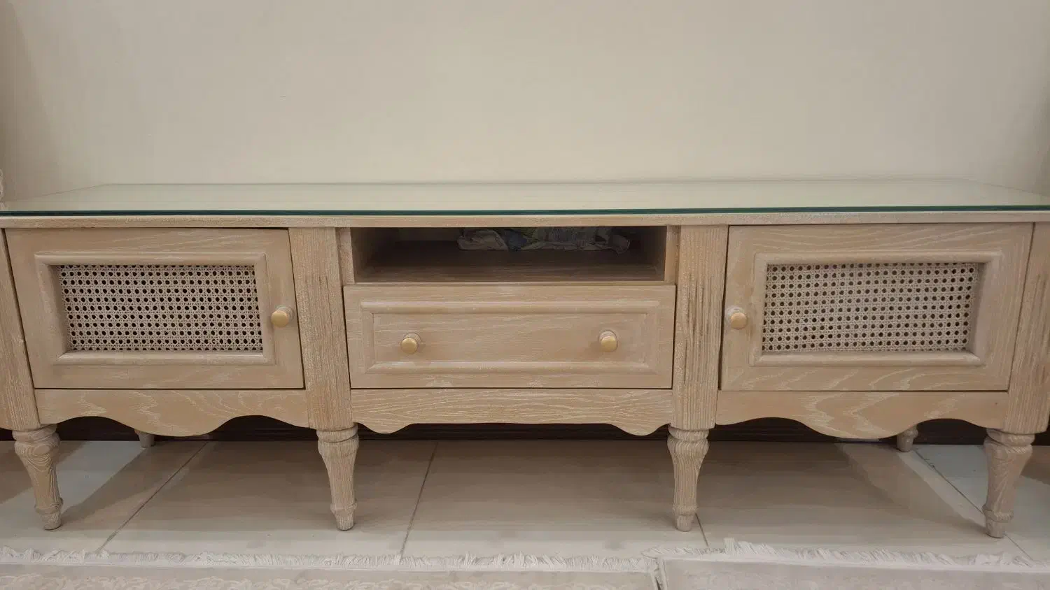 میز ال سی دی تمام چوب رنگ شده|میز تلویزیون|بهارستان, |دیوار