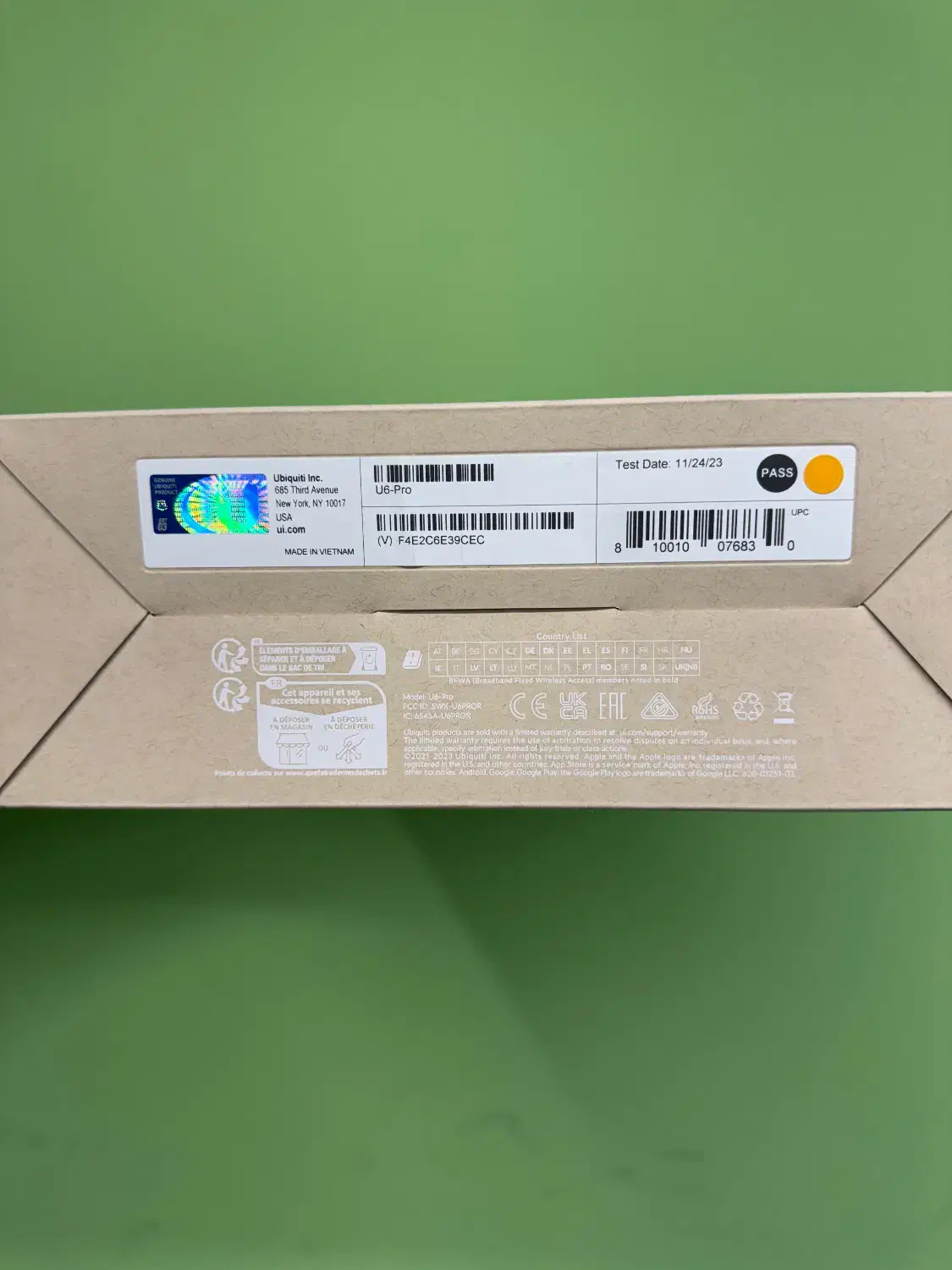 1عدد اکسس پوینت مدل Ubiquiti UniFi U6-Pro|مودم و تجهیزات شبکه|تهران, گاندی|دیوار
