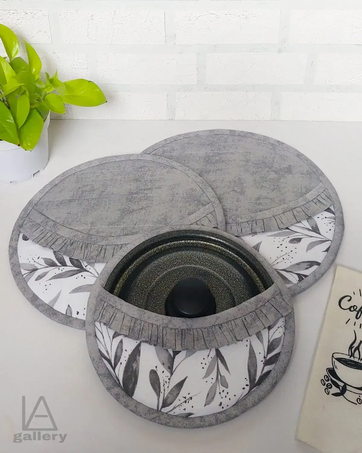 دمکنی هلال ۱طرف طوسی|سفره، حوله، دستمال آشپزخانه|بهشهر, |دیوار