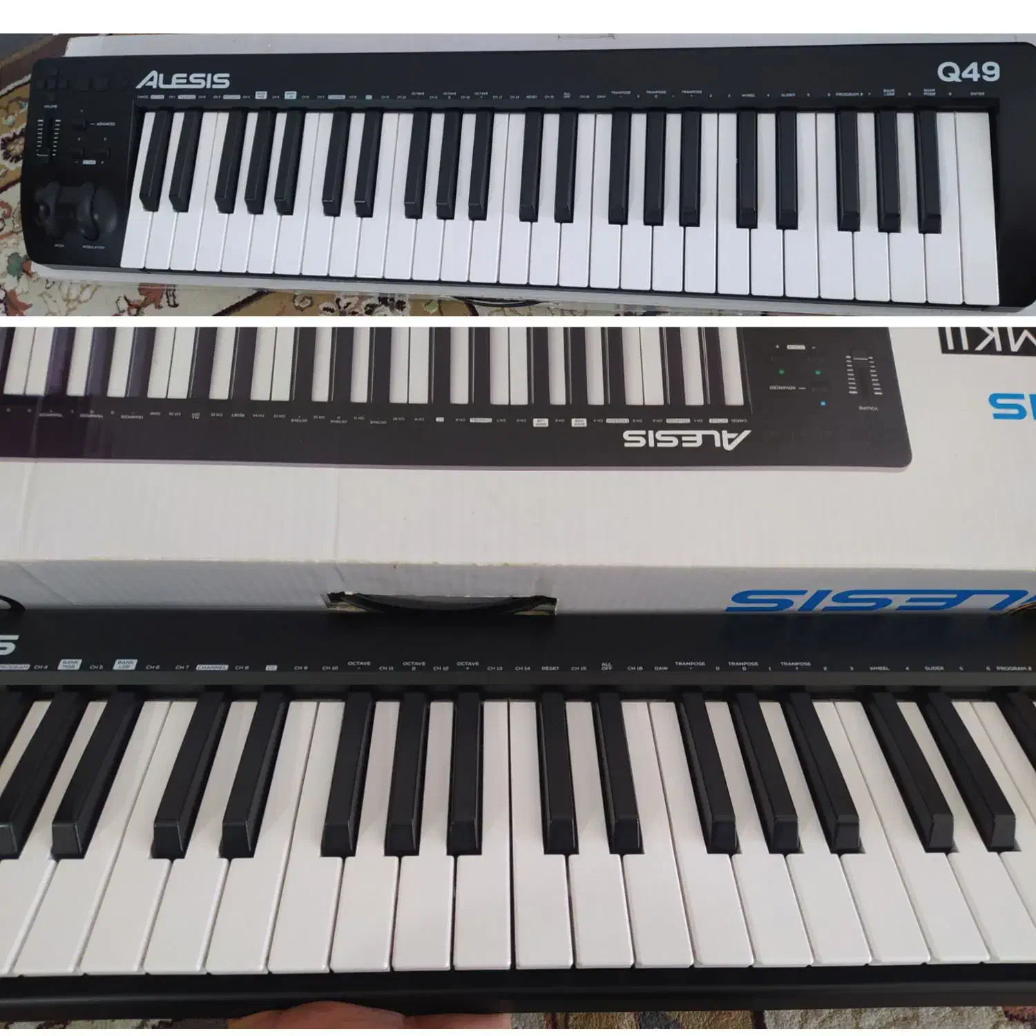 میدی کنترلر آلسیس49 کلاویه|پیانو، کیبورد، آکاردئون|اسلام‌‌آباد غرب, |دیوار