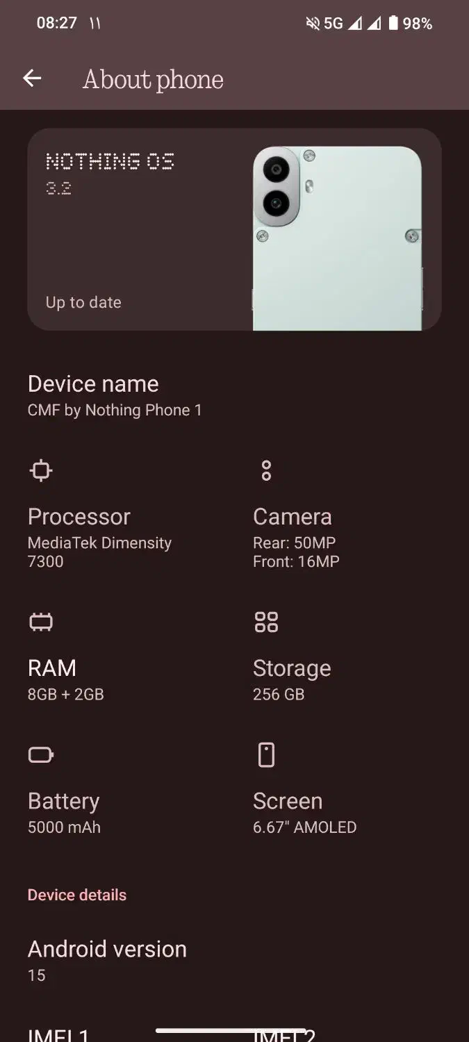 گوشی ناتینگ فون مدل cmf|موبایل|مشهد, گلبرگ|دیوار