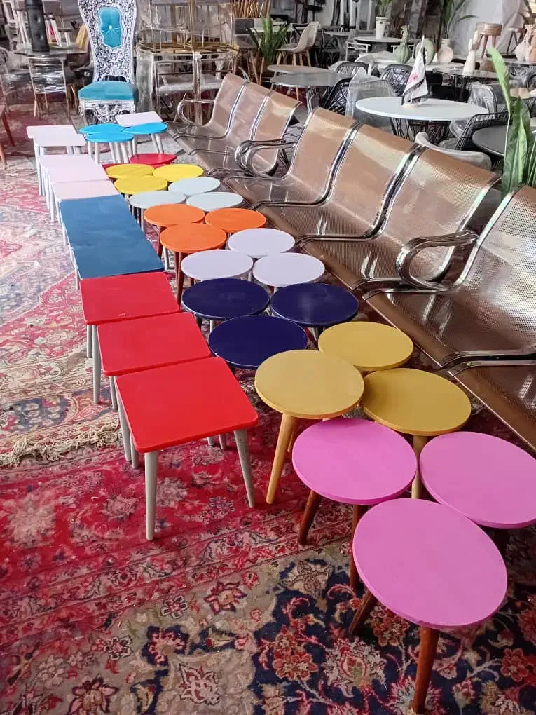 گل میز رنگی و جلو مبلی و زیر گلدانی همه رنگی|مبلمان خانگی و میز عسلی|شیراز, وزیرآباد|دیوار