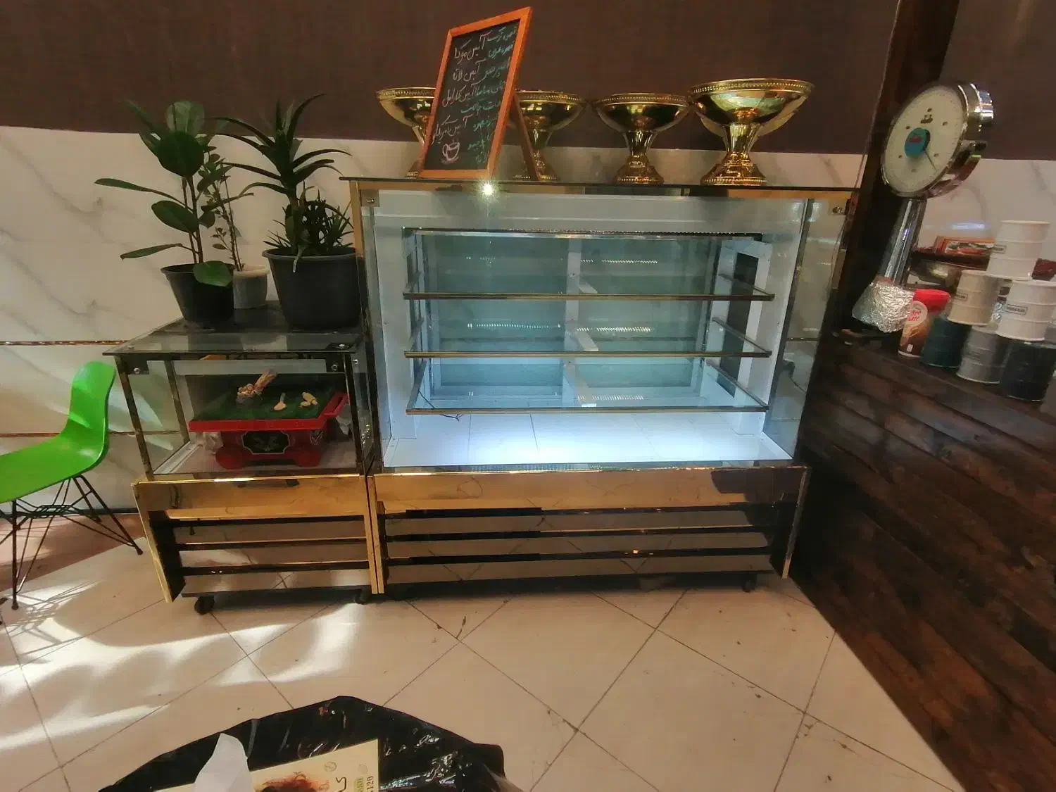 یخچال ویترین آکواریومی، ویترینی 1.5 و تاپینگ|یخچال و فریزر|تبریز, |دیوار