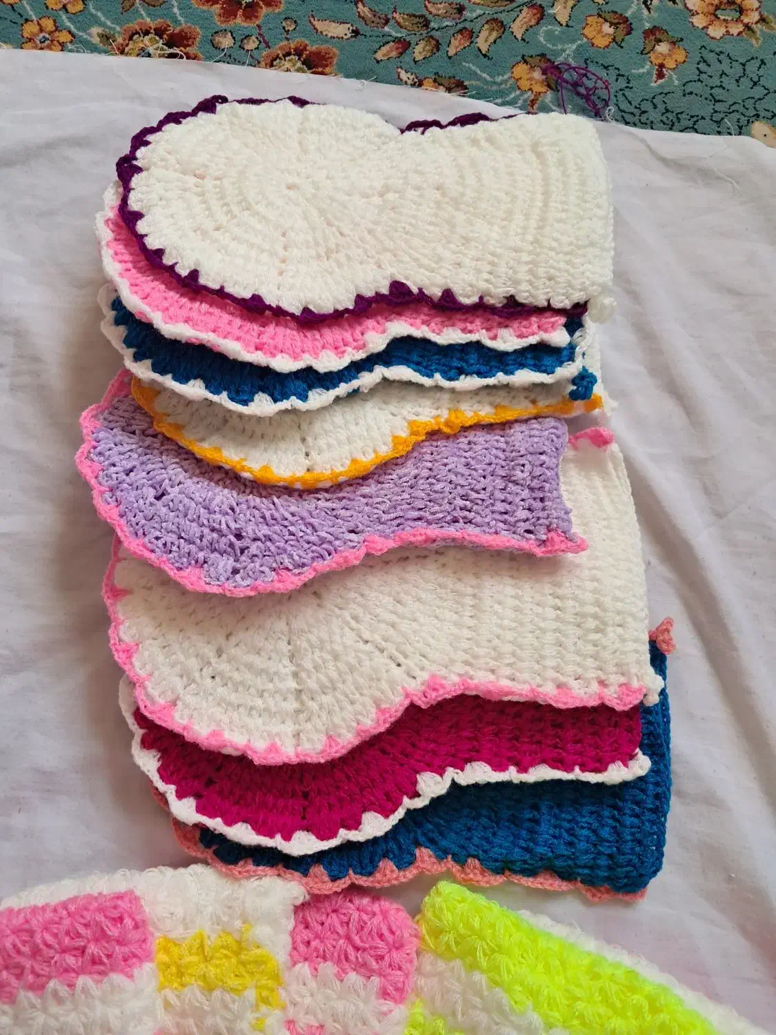 لیف و اسکاج دست بافت بادوام و زیبا|لوازم نظافت|اسفراین, |دیوار