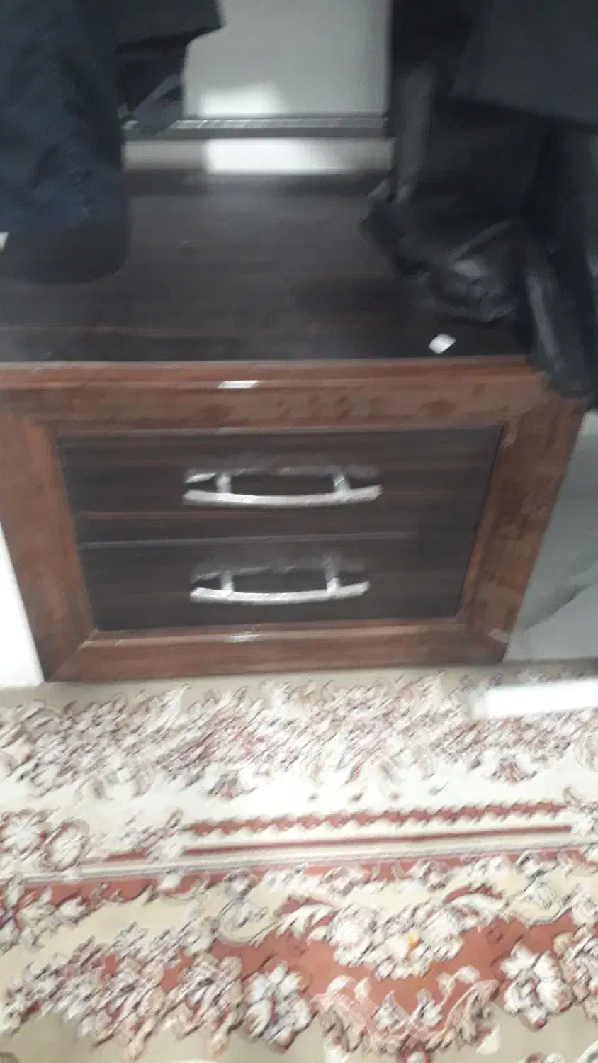 تخت دو نفره با کمد و آیینه وتشک|تخت و سرویس خواب|سنندج, |دیوار