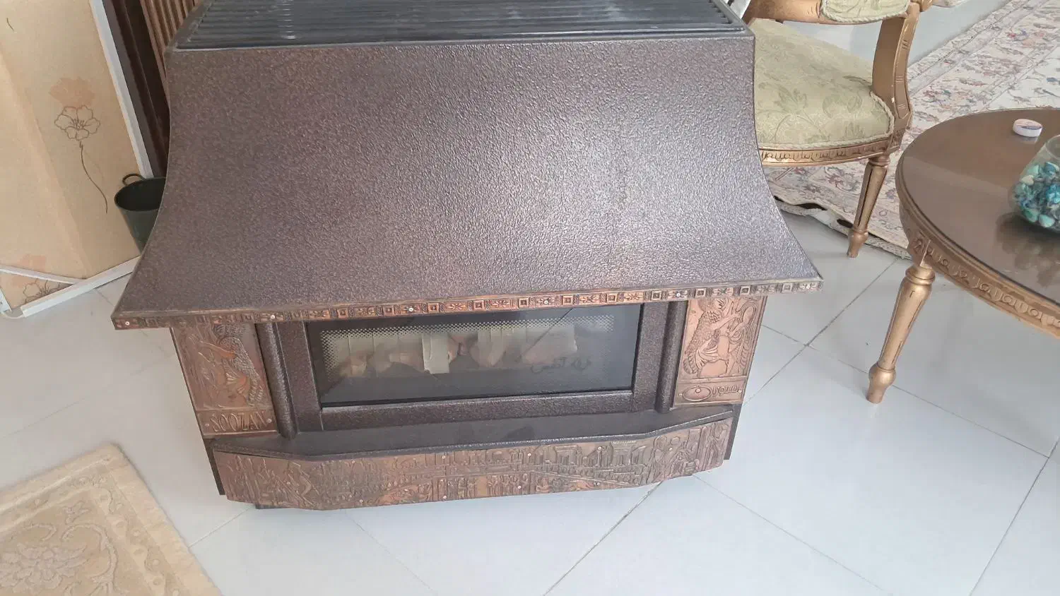 بخاری شومینه درحدنو|بخاری، هیتر، شومینه|تبریز, |دیوار