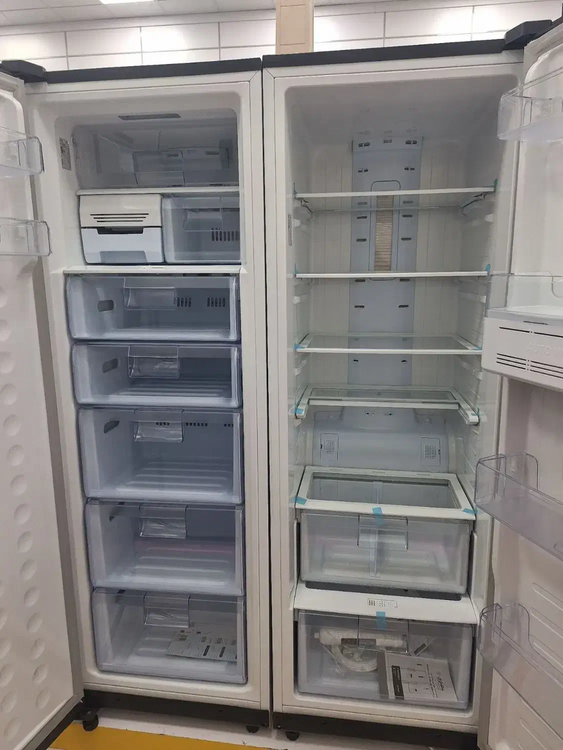 یخچال یخساران سایدبای ساید خودم ۱۰۰ خریدم ۸۵ میدم|یخچال و فریزر|الوند, |دیوار