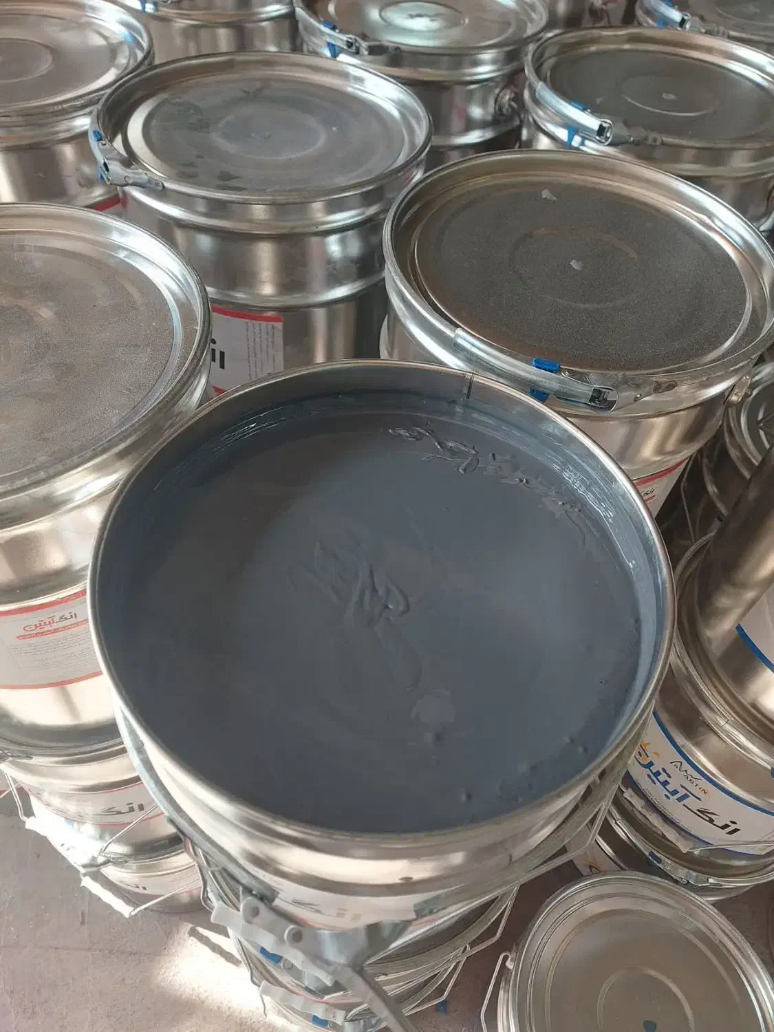 ضدزنگ طوسی سفارشی حلب 25 کیلوگرم خالص ضد زنگ طوسی|مصالح و تجهیزات ساختمان|پاکدشت, پاکدشت (مامازند)|دیوار