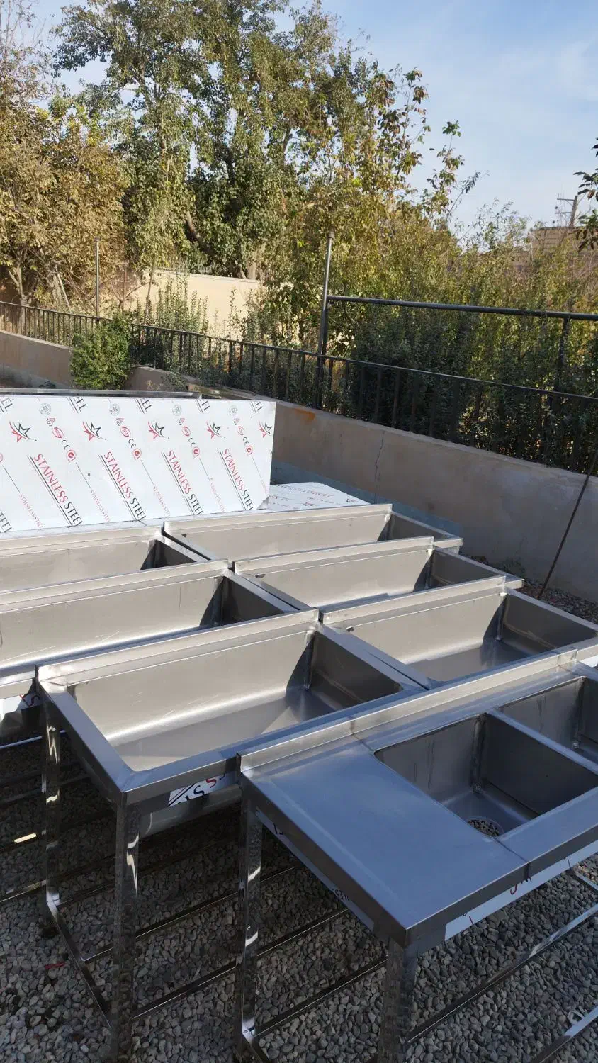 میزکار استیل سینک وان ترولی جاسیخی کابینت|فروشگاه و مغازه|شاهدشهر, |دیوار