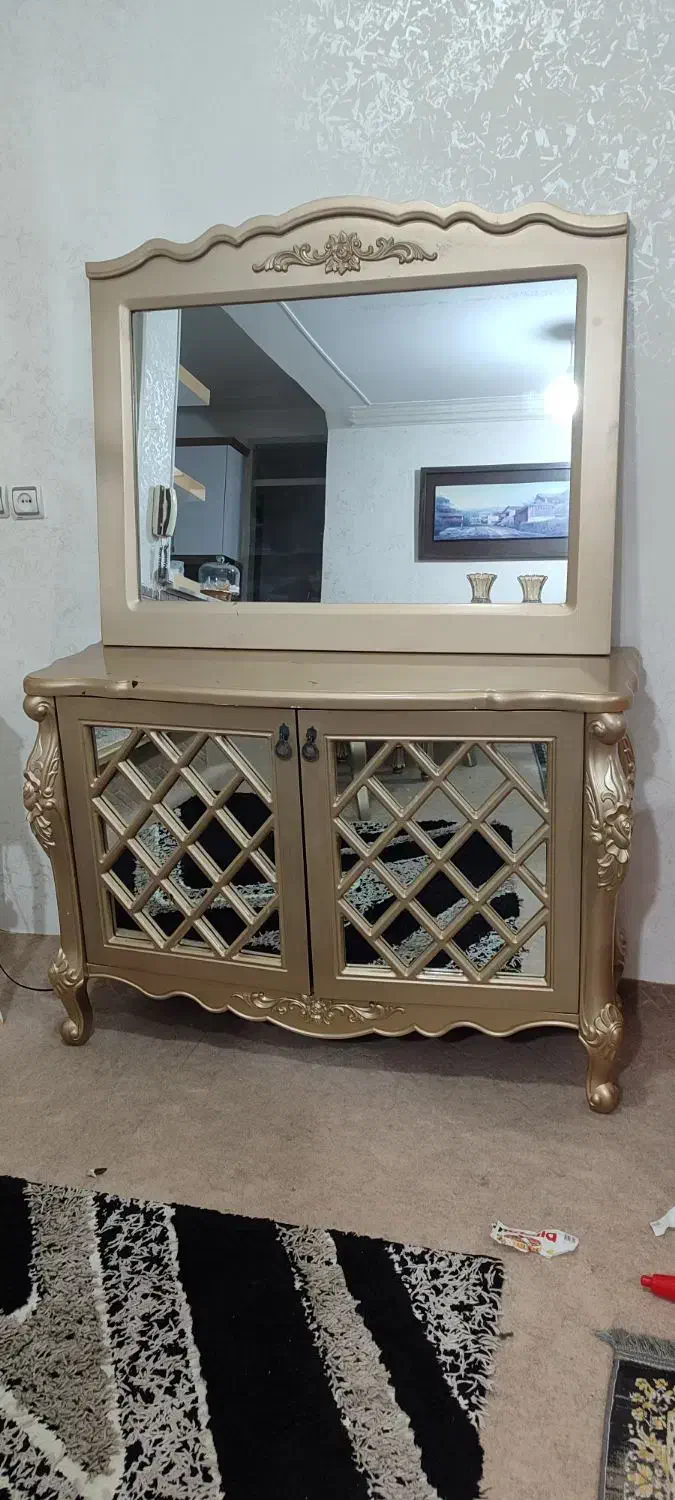 آیینه کنسول بزرگ وجادار|مبلمان خانگی و میز عسلی|شوط, |دیوار