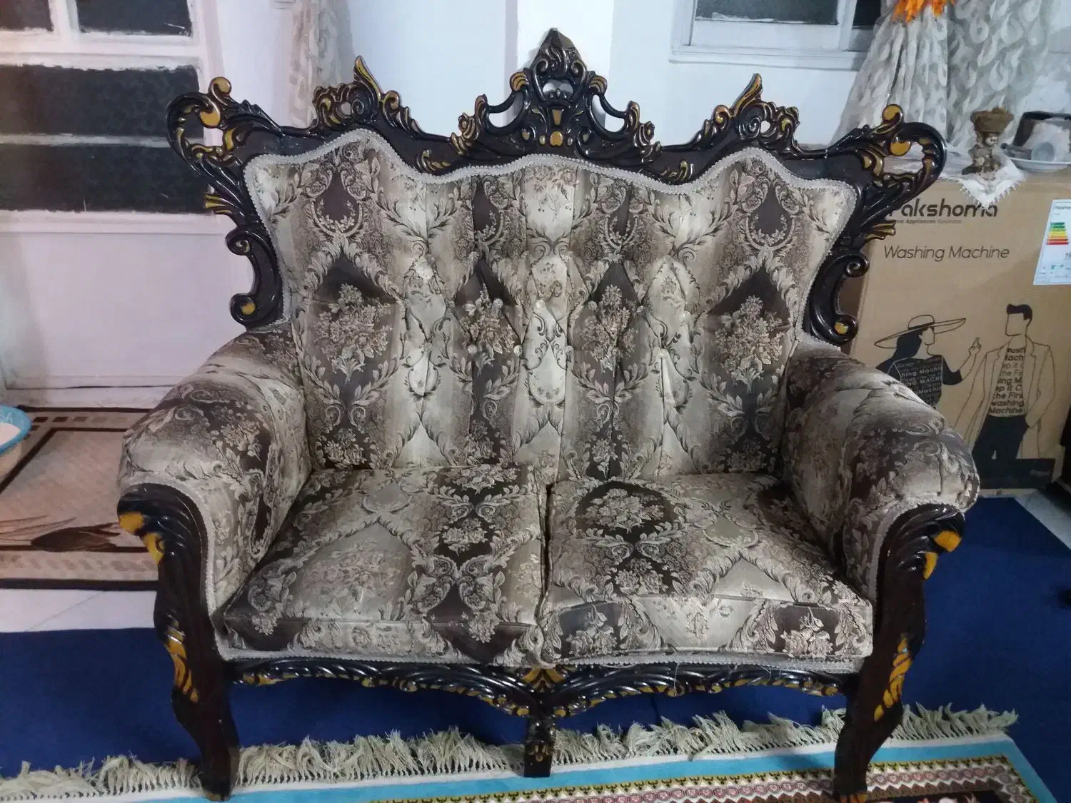 یگ دست مبلمان ۷نفره سالم|مبلمان خانگی و میز عسلی|تهران, زیبادشت|دیوار