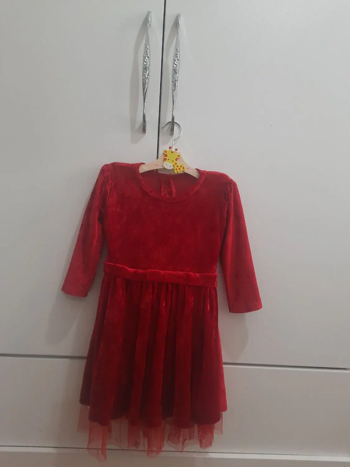 پیراهن مخمل دخترانه|کفش و لباس بچه|گرگان, |دیوار