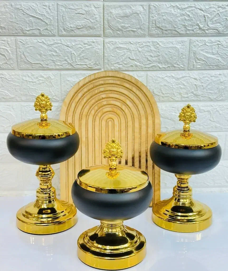 واتساپ پیام بدین مشکی و طلایی شیرینی خوری|ظروف سرو و پذیرایی|تهران, باغ فردوس|دیوار