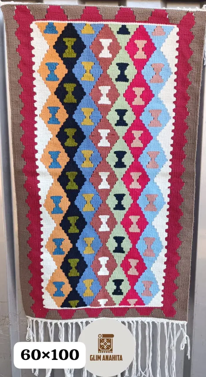 گلیم پشم دستبافت|گلیم، جاجیم، گبه|اندیمشک, |دیوار