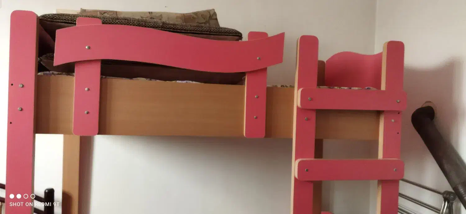 تخت دوطبقه،همراه تشک،۵تومان|تخت و سرویس خواب|شیروان (خراسان), |دیوار