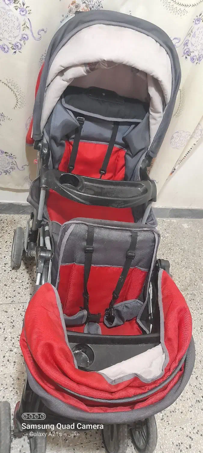 کالسکه دوقلو|کالسکه و لوازم جانبی|اهواز, حصیرآباد|دیوار