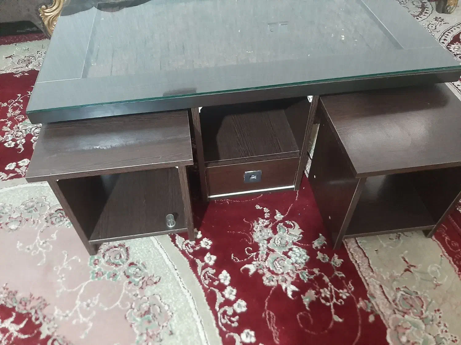 میزجلومبلی با دو کشو و4 میز عسلی|مبلمان خانگی و میز عسلی|بابل, |دیوار