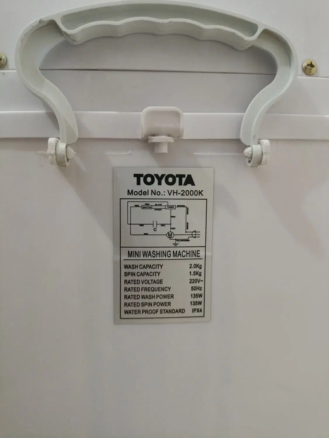 مینی واش TOYOTA YH.2000K اصل ژاپن|ماشین لباسشویی و خشککن لباس|ارومیه, |دیوار