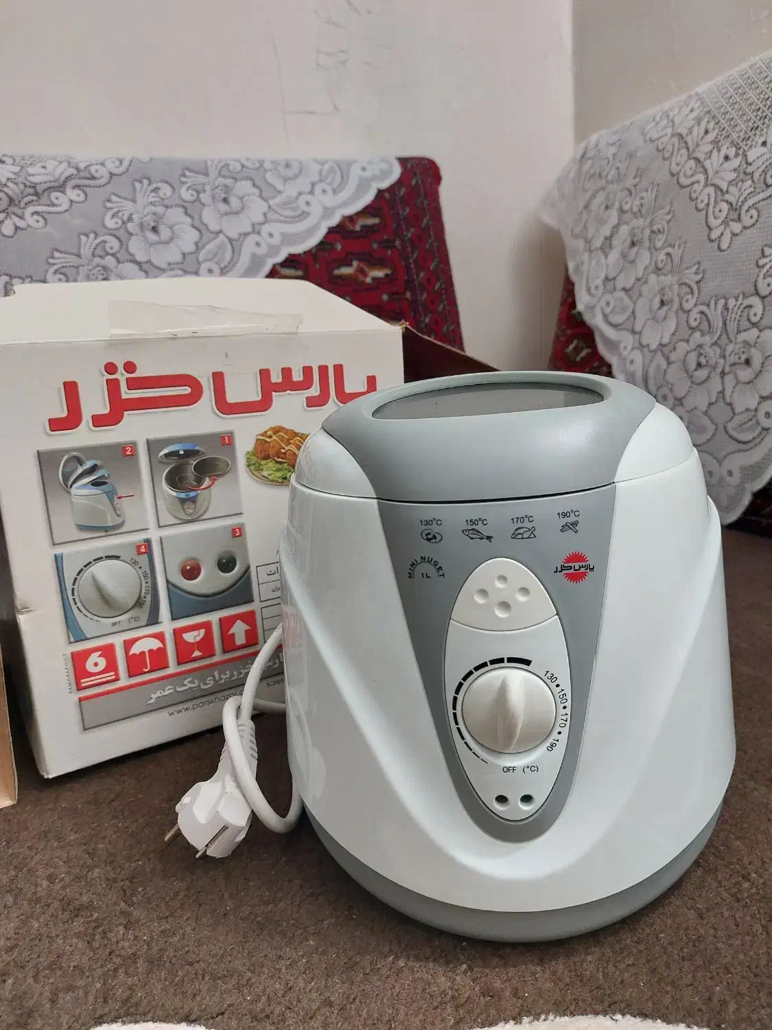 سرخ کن پارس خزر|اجاق گاز و لوازم برقی پخت‌وپز|لاهیجان, کوی آزادگان|دیوار