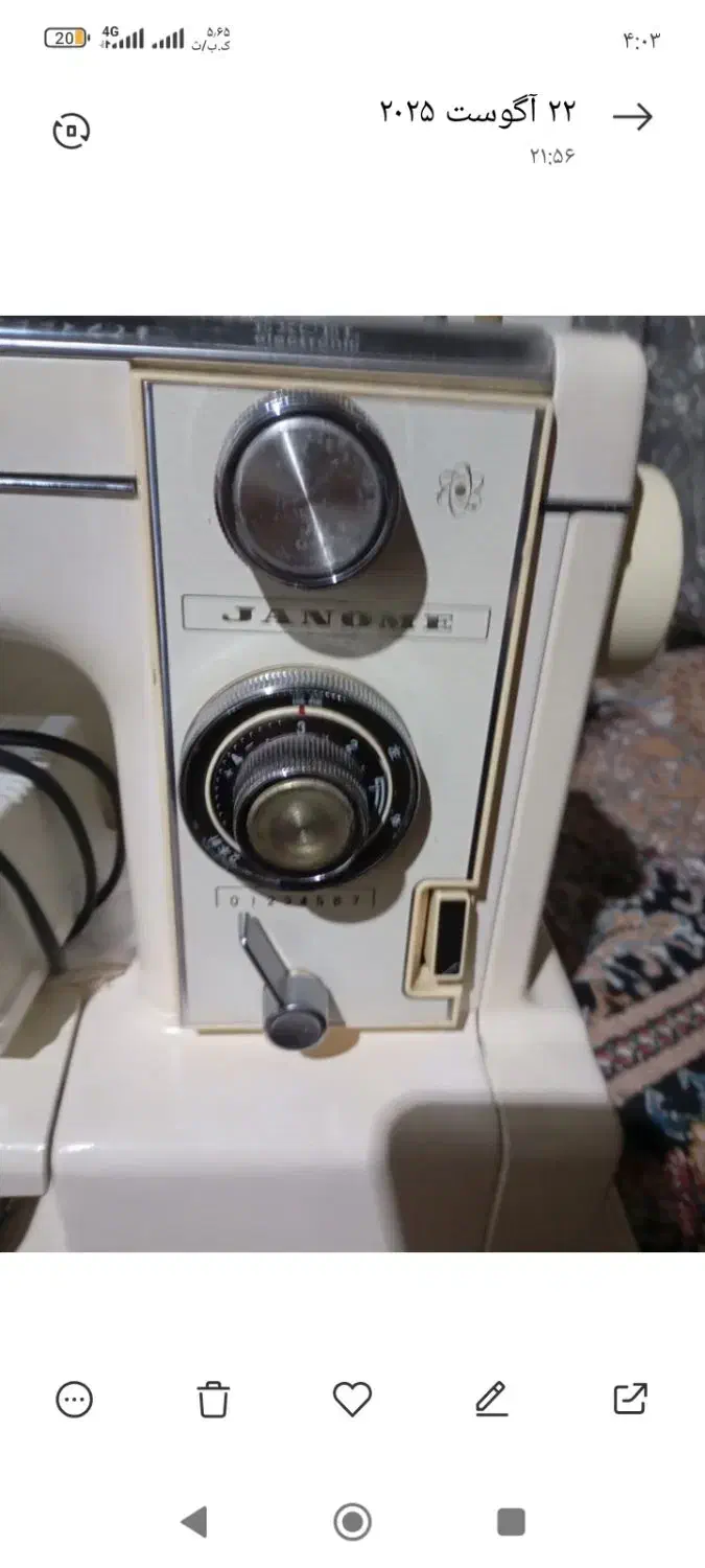 فروش چرخ خیاطی ژانومه نیمه صنعتی|چرخ خیاطی و ریسندگی|گنبد کاووس, |دیوار