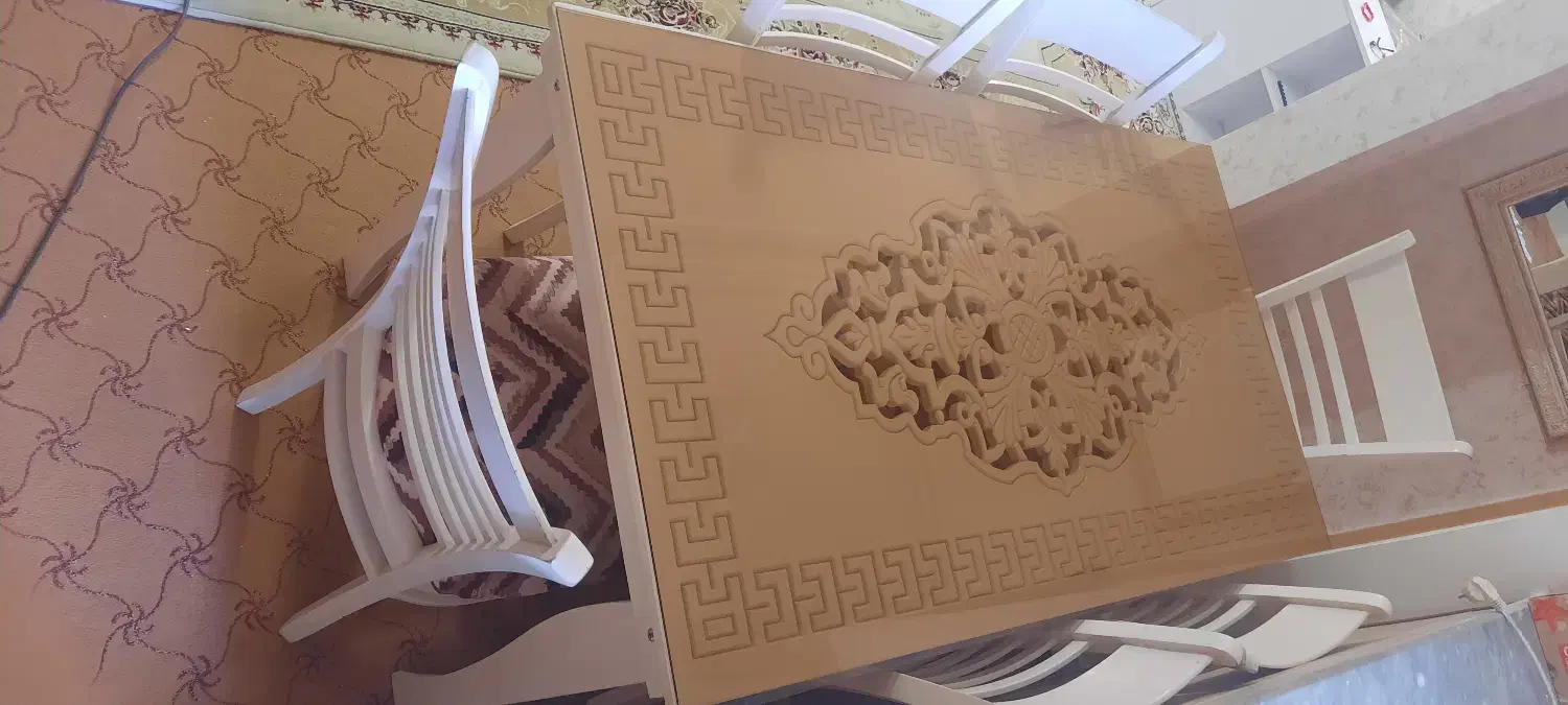 میز غذا خوری شش نفره|میز و صندلی غذاخوری|تفرش, |دیوار