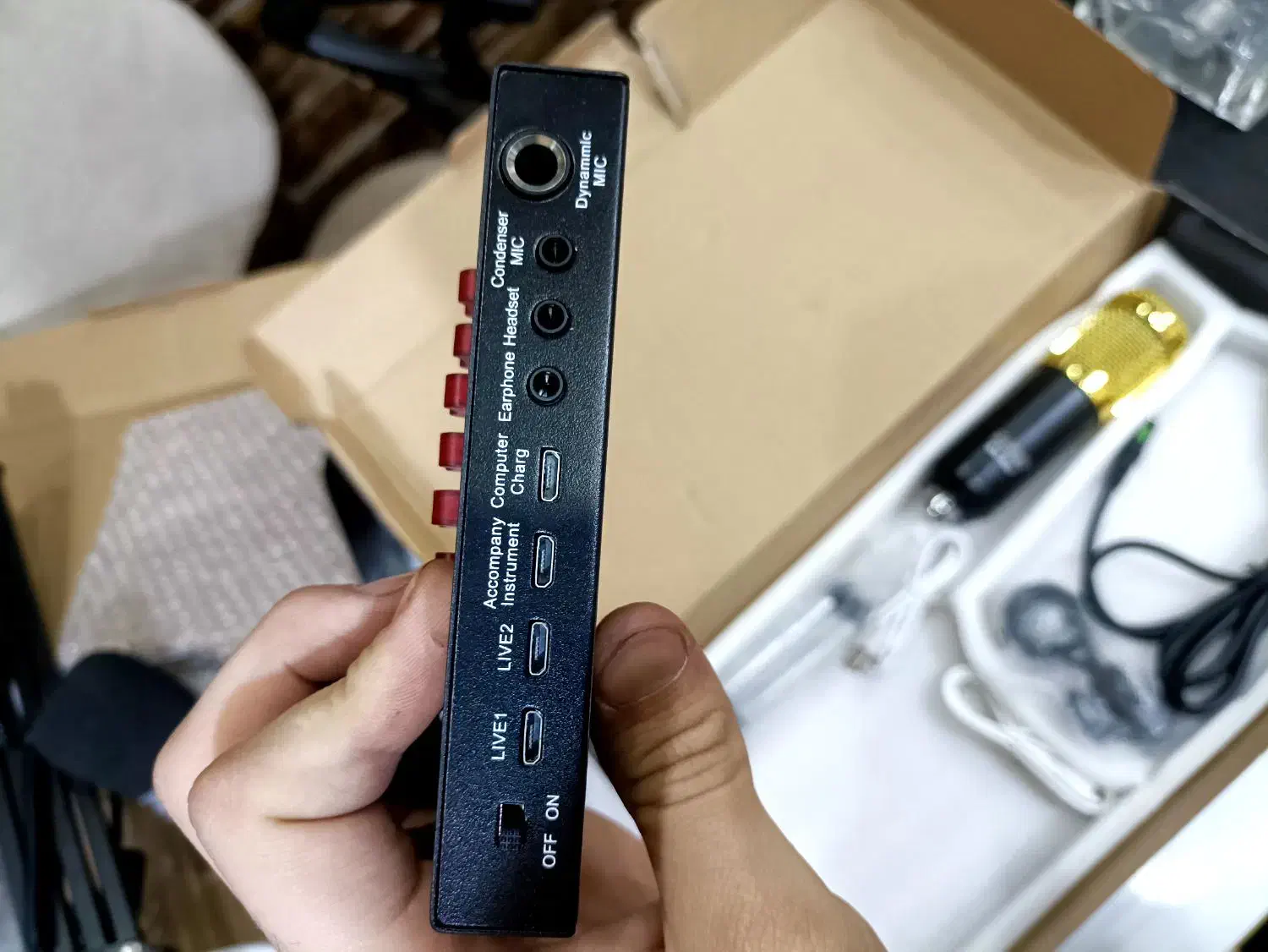 ست تولید محتوا کارت صدا میکروفون پایه|آلات موسیقی|رشت, استادسرا|دیوار