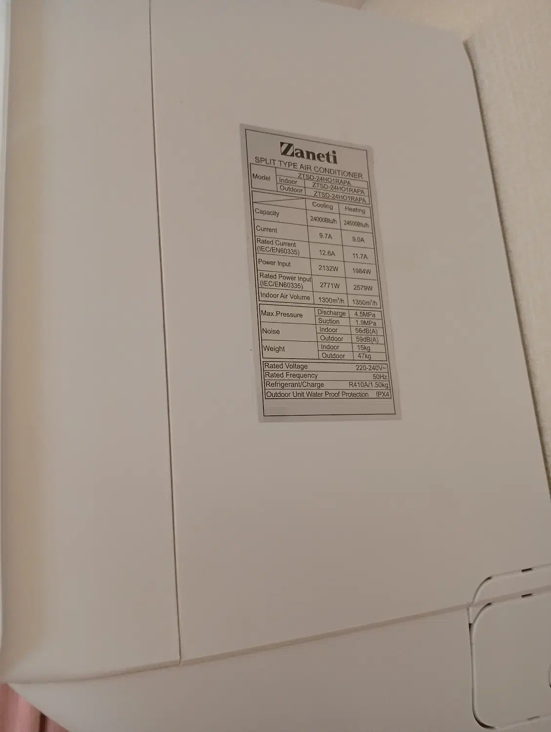 کولر گازی زانتی  سرد و گرم|کولر گازی و فن‌کوئل|تبریز, |دیوار