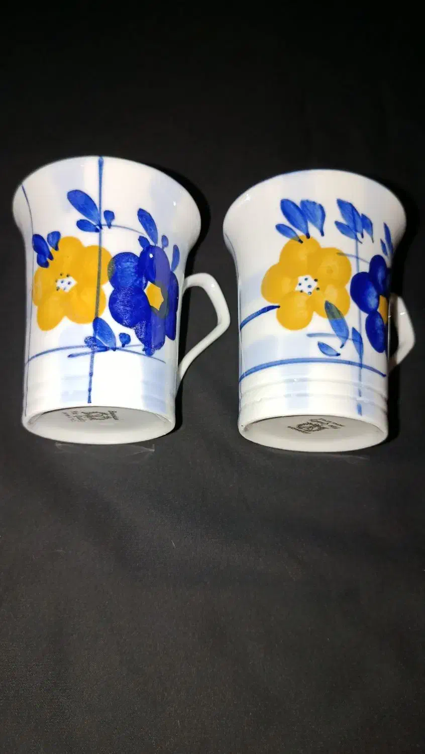 ۴ دست ماگ چای خوری گل پنبه|ظروف سرو و پذیرایی|دهدشت, |دیوار