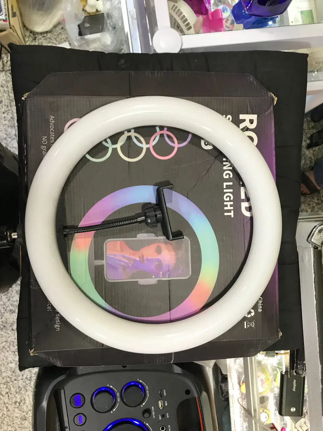 رینگ لایت RGB|لوازم جانبی موبایل و تبلت|تهران, عباس‌آباد|دیوار