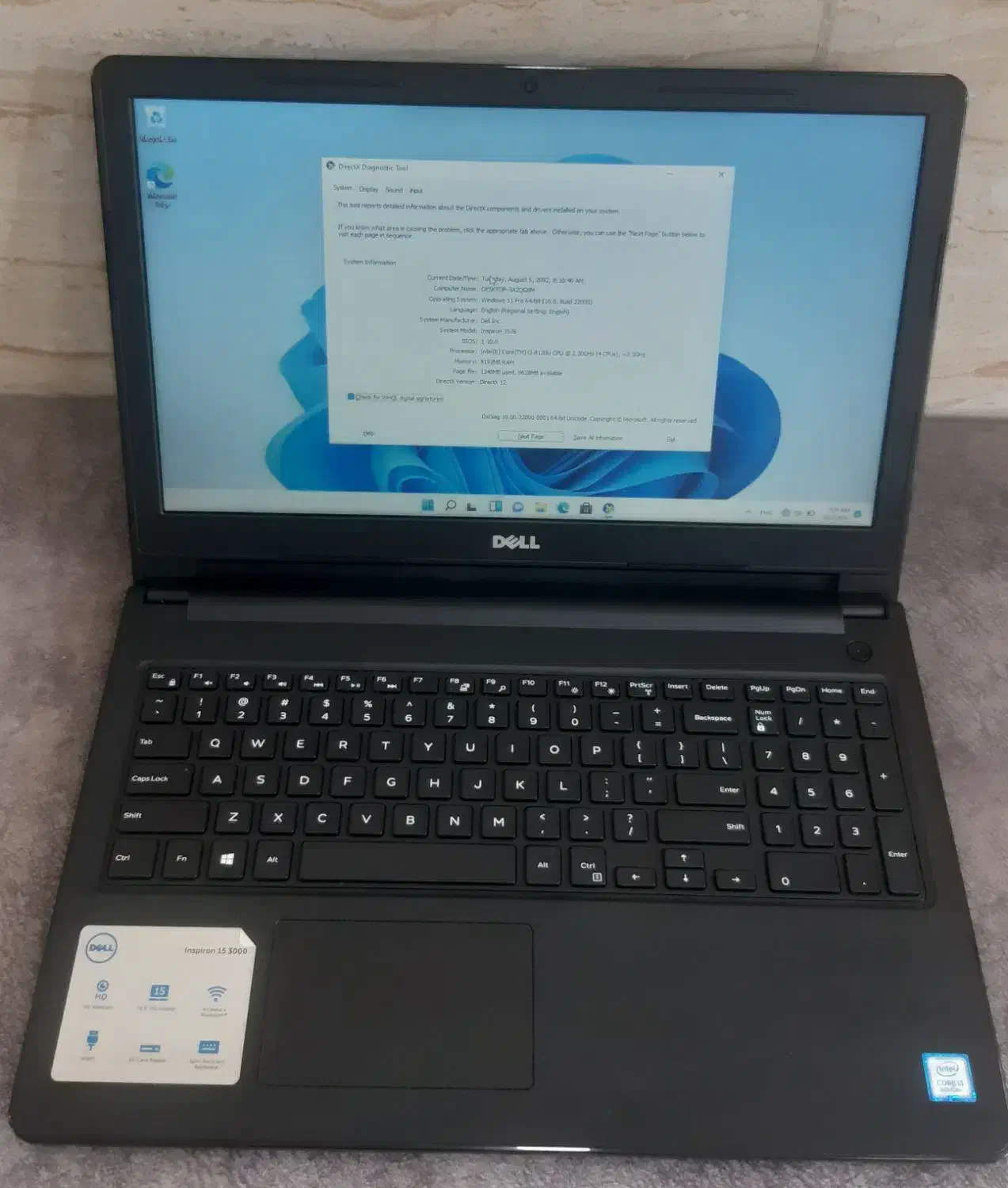 لپ تاپ ۱۵ اینچ dell inspiron 15|رایانه همراه|تهران, میدان ولیعصر|دیوار