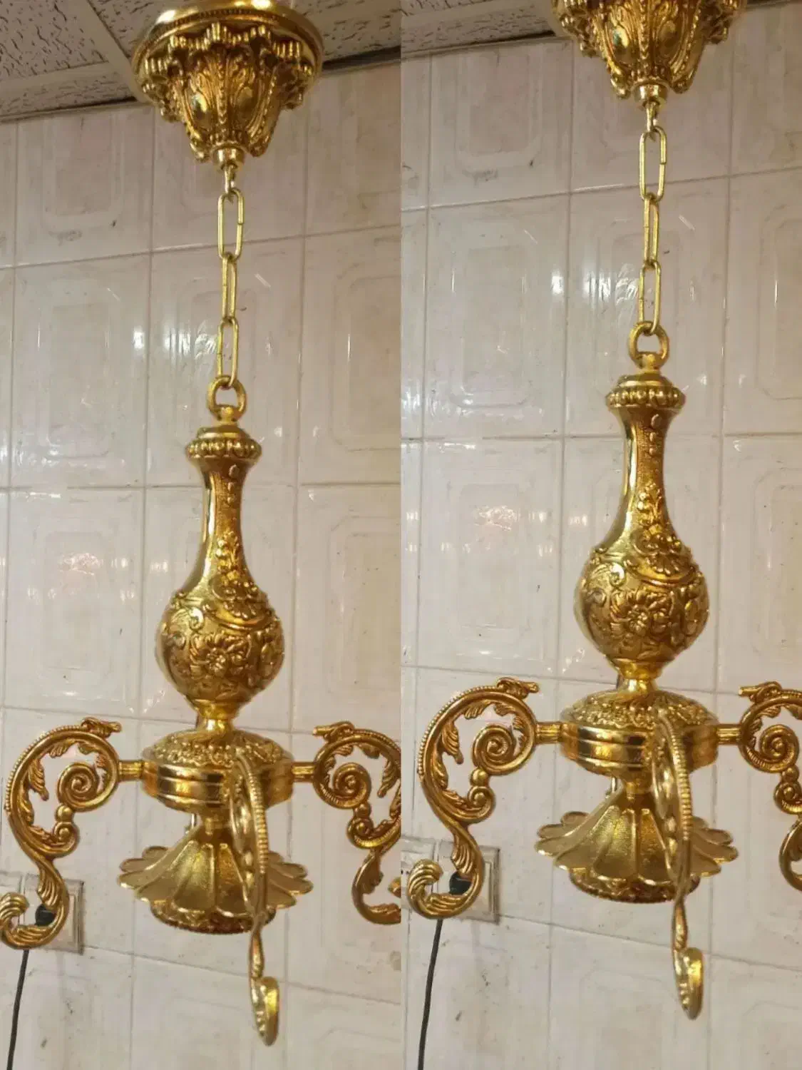 لوستر تک شاخه سلطنتی|لوستر و چراغ آویز|اهواز, پادادشهر|دیوار