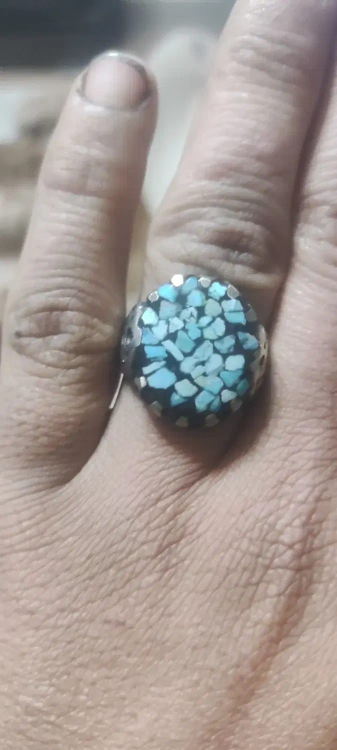 انگشتر نقره فیروزه|جواهرات|فردیس, قریشی|دیوار