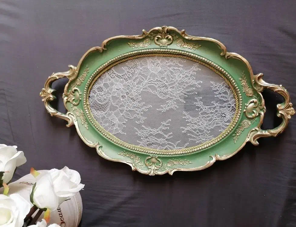 سینی کف دانتل|ظروف سرو و پذیرایی|مراغه, |دیوار