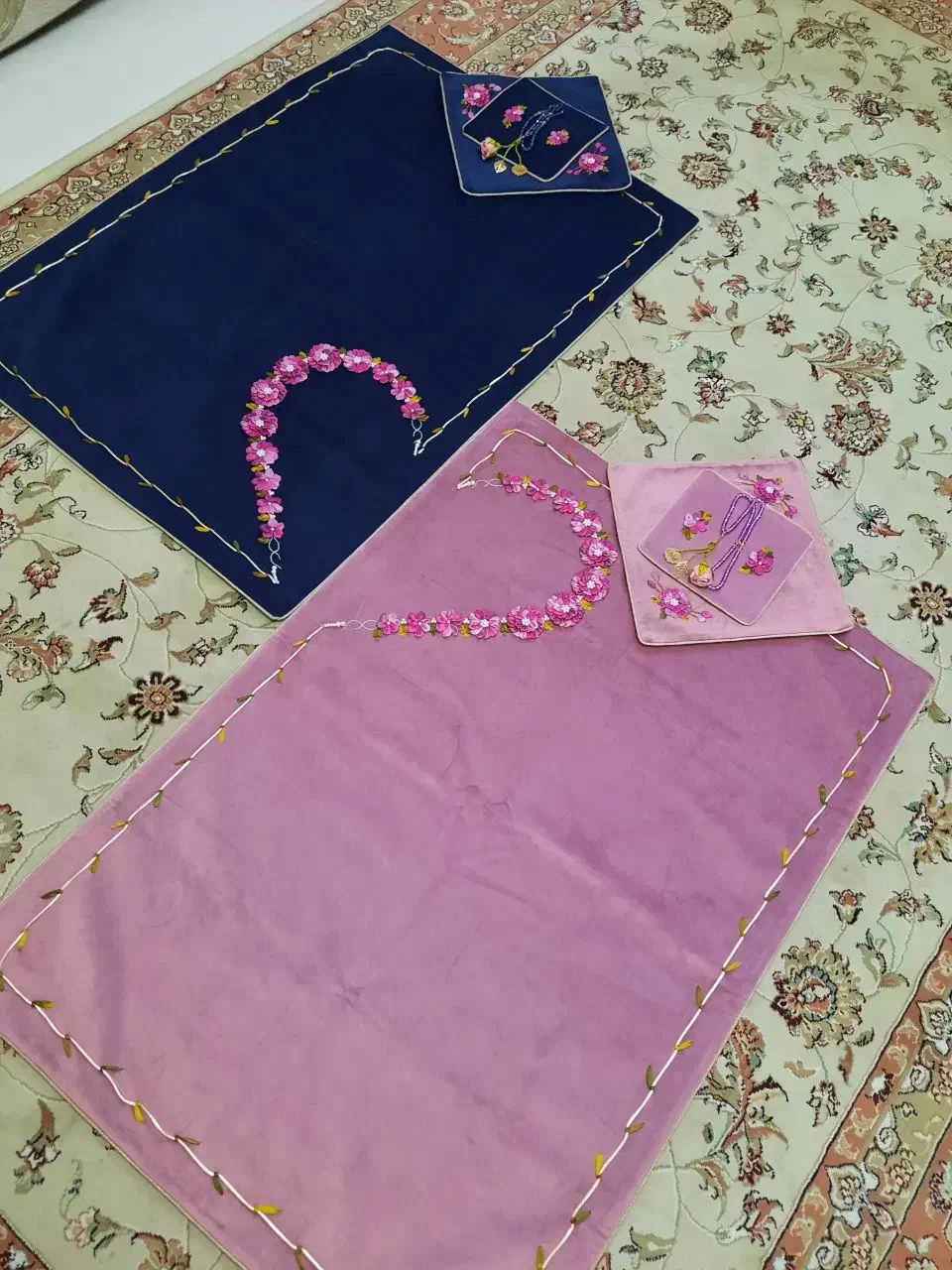 ست سجاده عروس و داماد|پرده، رانر، رومیزی|مشهد, آزادشهر|دیوار