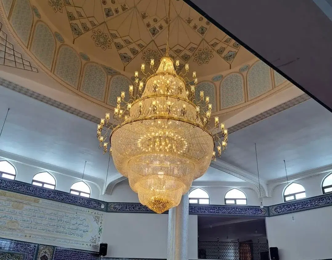 لوستر کریستالی سلطنتی مدل مسجدی آبشاری|لوستر و چراغ آویز|تهران, قلهک|دیوار