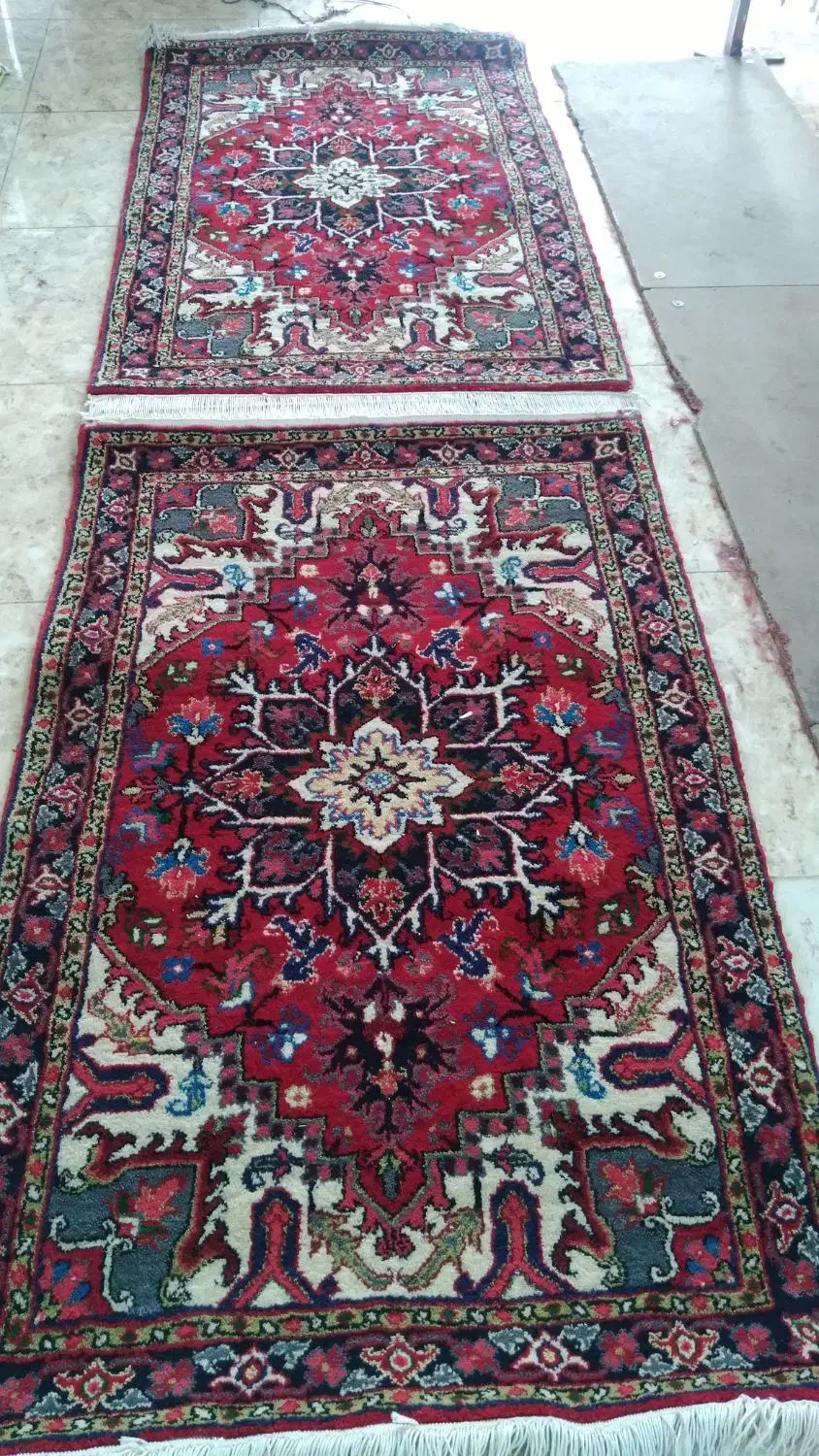 فرش زرنیم ۱متر در ۱/۵جفت|فرش|خواجه, |دیوار