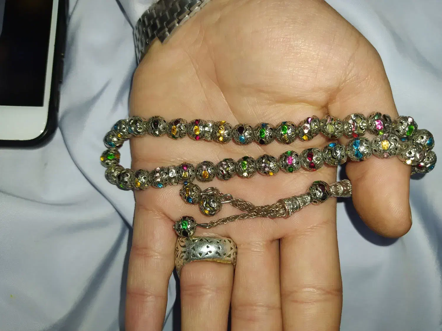 تسبیح جواهر کوب شده|جواهرات|زاهدان, |دیوار