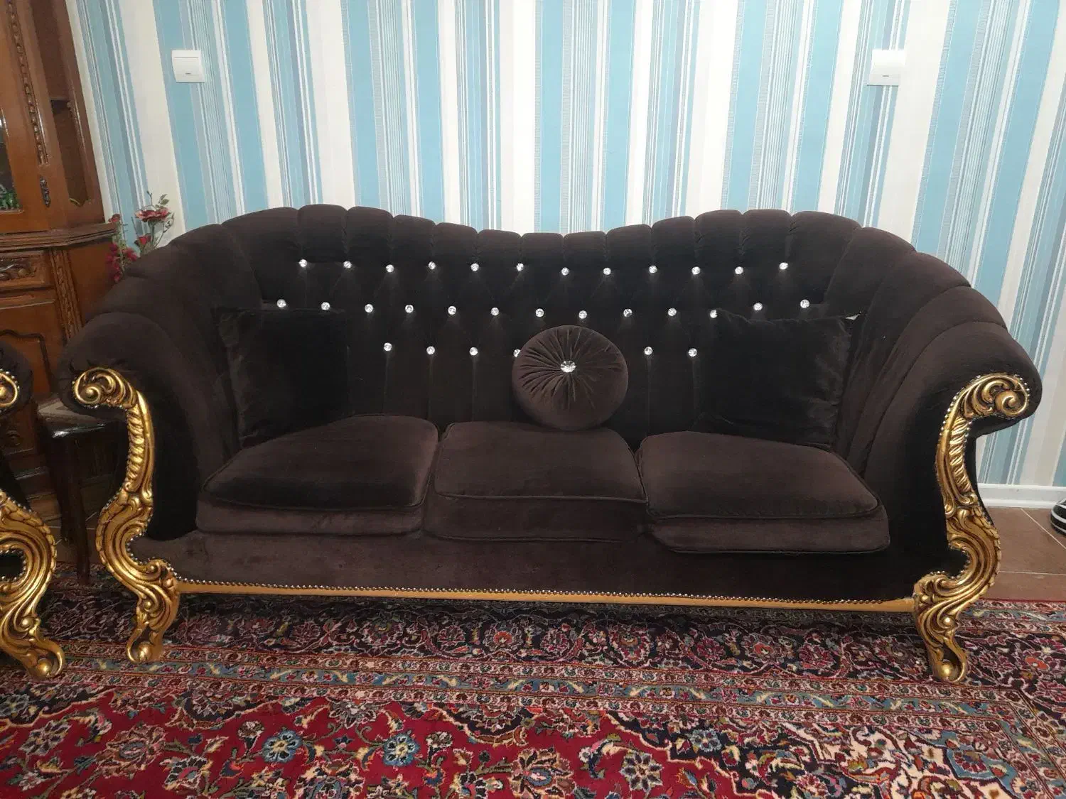 مبل ۹ نفره مخمل|مبلمان خانگی و میز عسلی|کرمانشاه, |دیوار