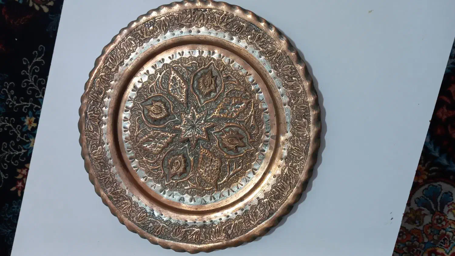 سینی قدیمی|ظروف سرو و پذیرایی|شهریار, شهرک بهاران (ویره)|دیوار